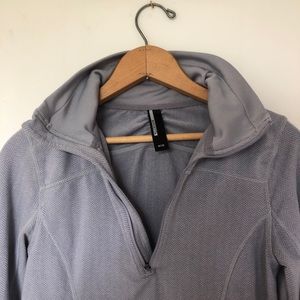Grey workout fleece